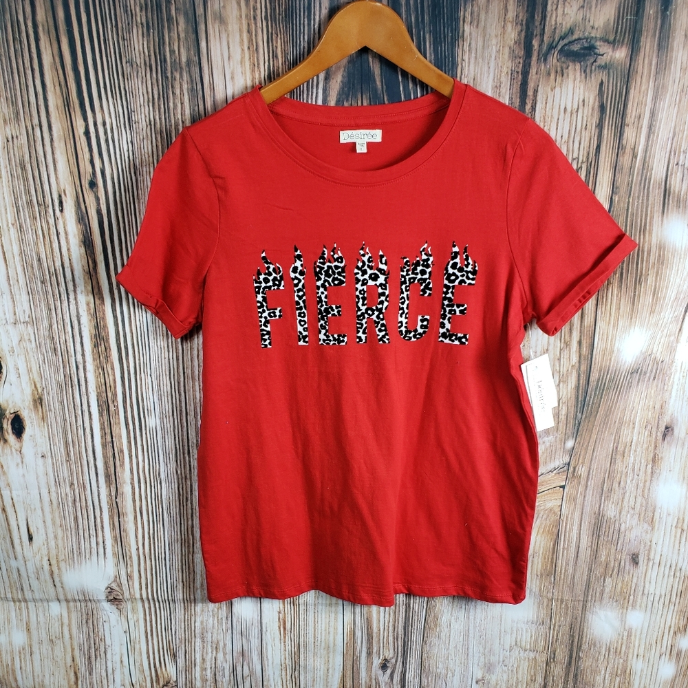 Fierce Casual Top Tee Cropped Crop Tshirt
